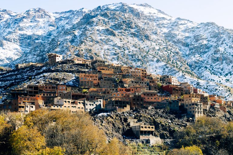 traditional berber village in the Atlas mountains